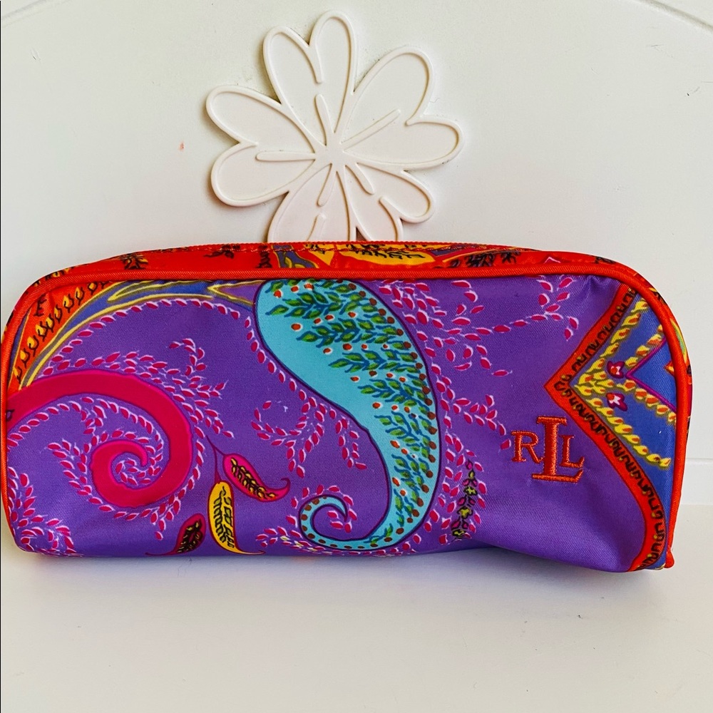 Ralph Lauren paisley make up bag